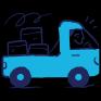 Person driving a truck