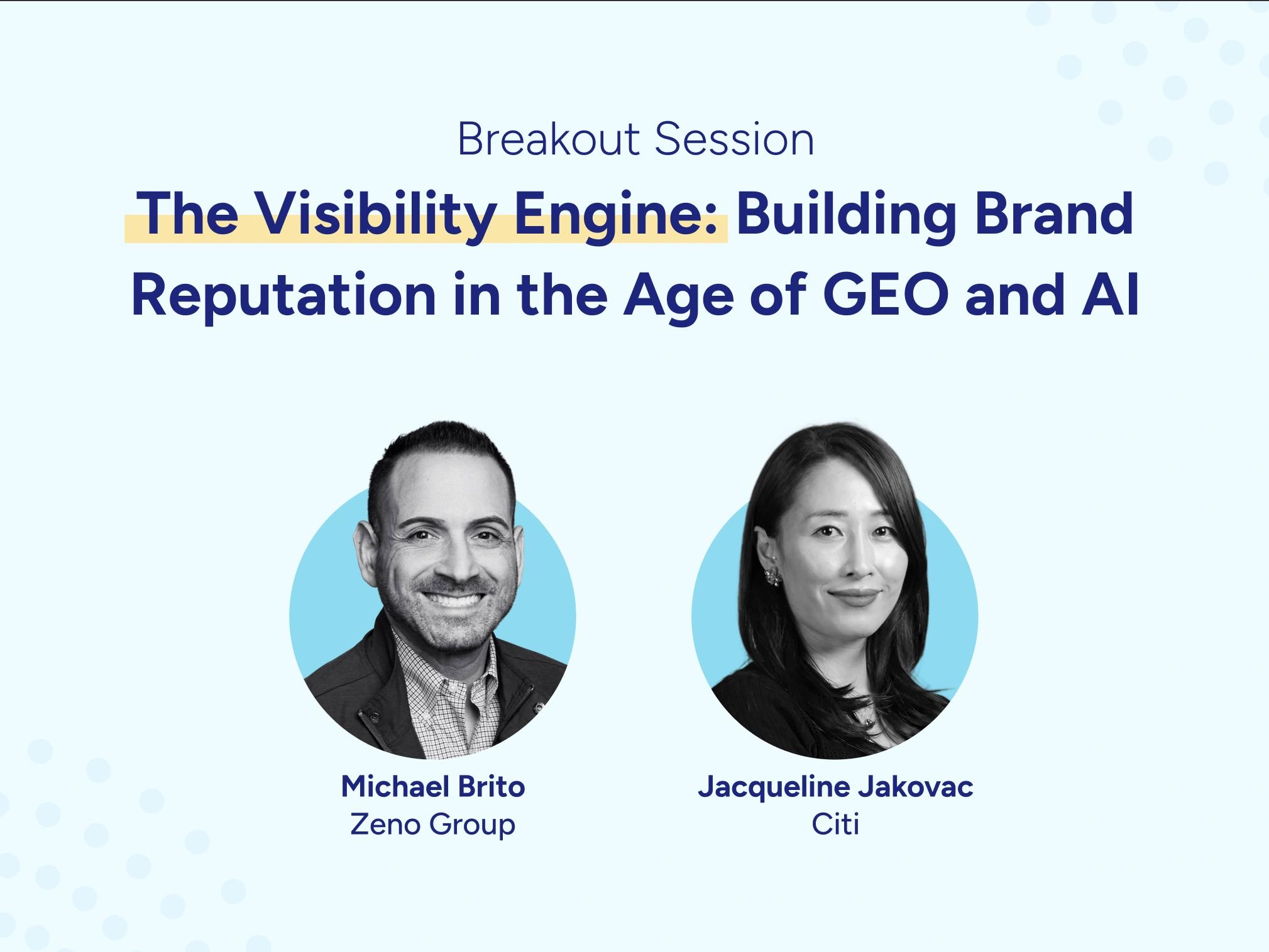 Business Wire sponsorts "The Visibility Engine: Building Brand Reputation in the Age of GEO and AI" with Michael Brito and Jacqueline Jakovac at PRSA ICON